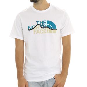 T-SHIRT MOUNTAIN LINE THE NORTH FACE BIANCO